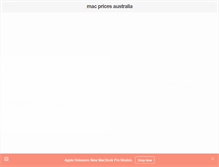 Tablet Screenshot of macpricesaustralia.com.au